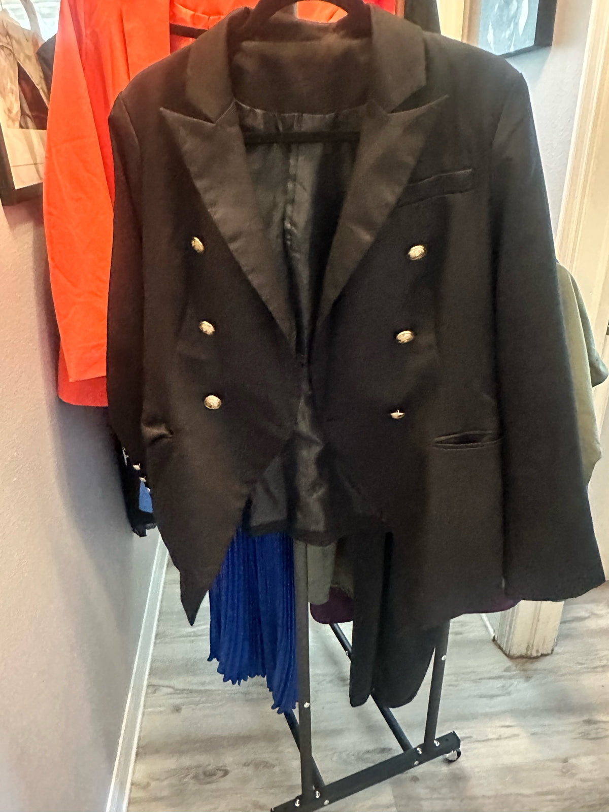 Black Double-Breasted Blazer