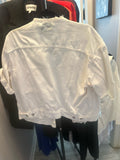 White Distressed Denim Jacket
