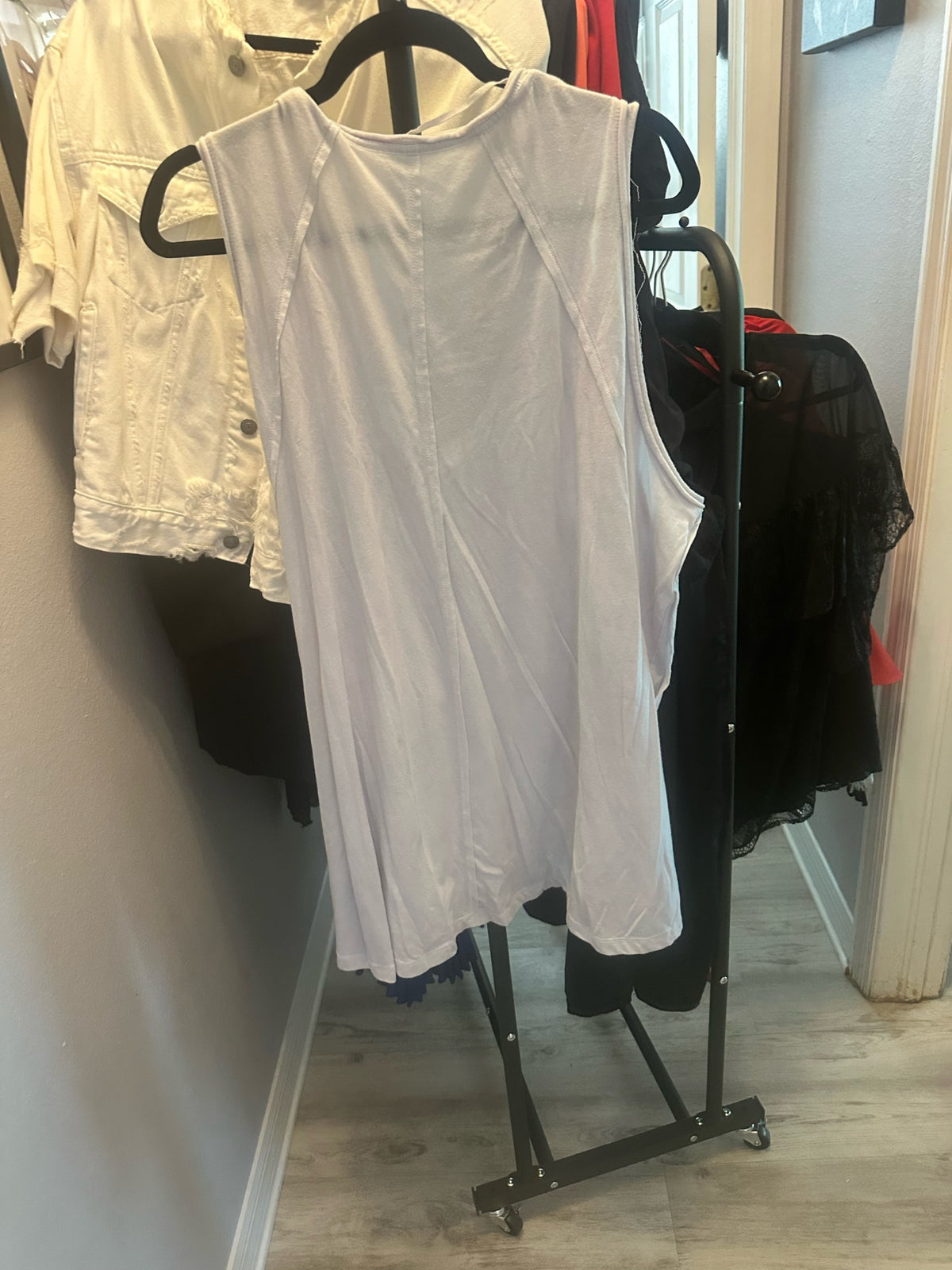 White Activewear Tank Top