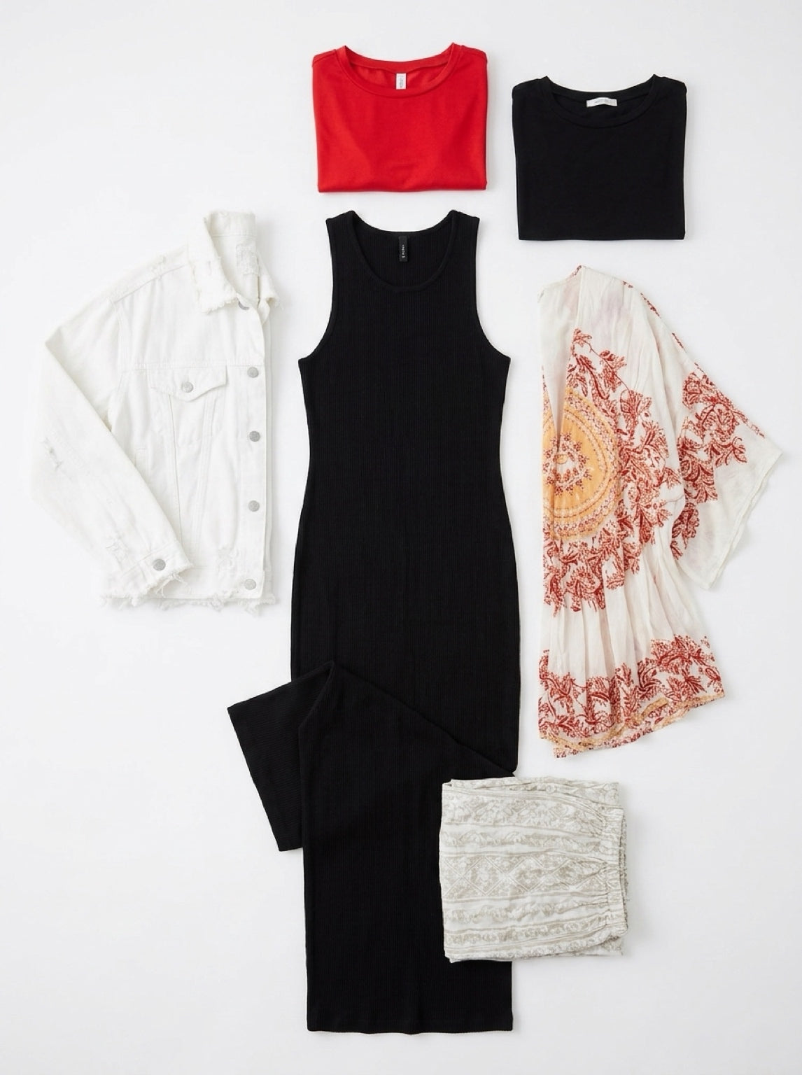 Black Ribbed Sleeveless Maxi Dress