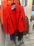 Red Textured Blazer