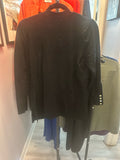 Black Mock Neck Long Sleeve Top